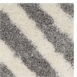 Safavieh Portofino Shag 4' X 6' Power Loomed Rug in Ivory and Gray