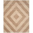 Safavieh Portofino Shag 4' X 6' Power Loomed Rug in Ivory and Beige