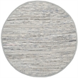 Safavieh Rag 4' Round Hand Woven Cotton Rug in Gray