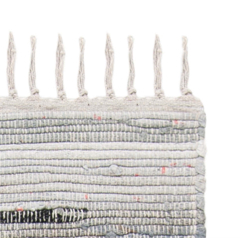 Safavieh Rag 4' Square Hand Woven Cotton Rug in Gray