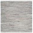 Safavieh Rag 8' Square Hand Woven Cotton Rug in Gray