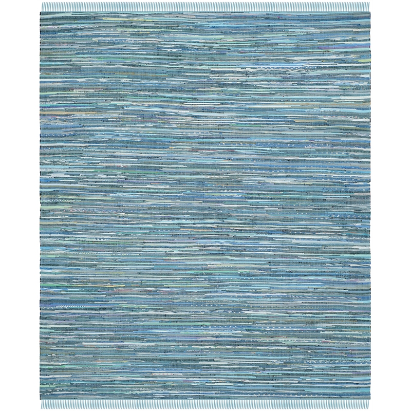 Safavieh Rag 10' X 14' Hand Woven Cotton Rug in Blue