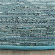 Safavieh Rag 8' Round Hand Woven Cotton Rug in Blue