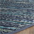 Safavieh Rag 4' Round Hand Woven Cotton Rug in Ink