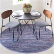 Safavieh Rag 4' Round Hand Woven Cotton Rug in Purple