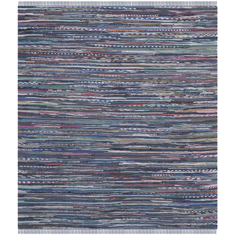 Safavieh Rag 4' Square Hand Woven Cotton Rug in Purple