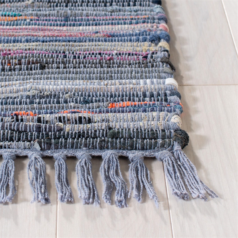 Safavieh Rag 4' Square Hand Woven Cotton Rug in Purple