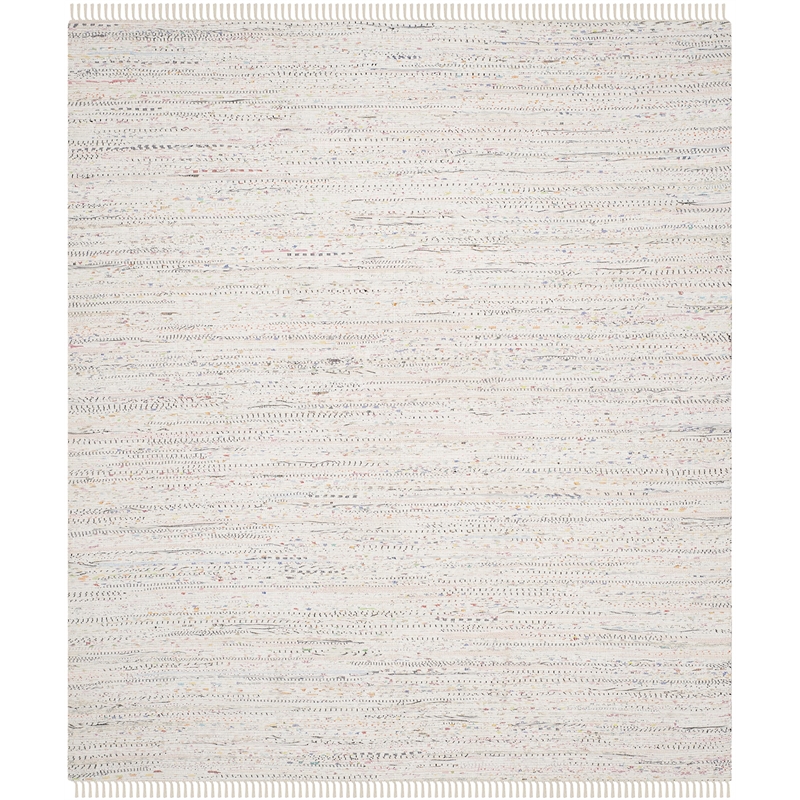 Safavieh Rag 10' X 14' Hand Woven Cotton Rug in Ivory