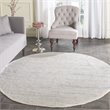 Safavieh Rag 4' Round Hand Woven Cotton Rug in Ivory