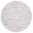 Safavieh Rag 8' Round Hand Woven Cotton Rug in Ivory