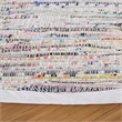 Safavieh Rag 8' Round Hand Woven Cotton Rug in Ivory