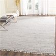 Safavieh Rag 8' Square Hand Woven Cotton Rug in Ivory