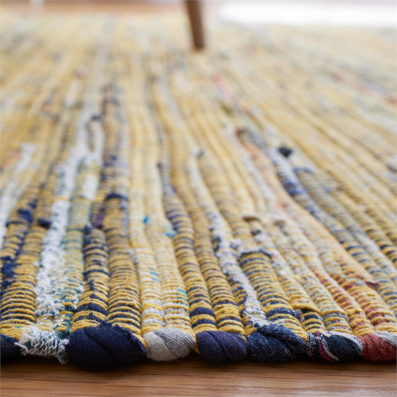 Safavieh Rag 10' X 14' Hand Woven Cotton Rug in Yellow