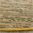 Safavieh Rag 4' Round Hand Woven Cotton Rug in Yellow