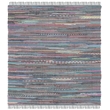 Safavieh Rag 4' Square Hand Woven Cotton Rug in Yellow