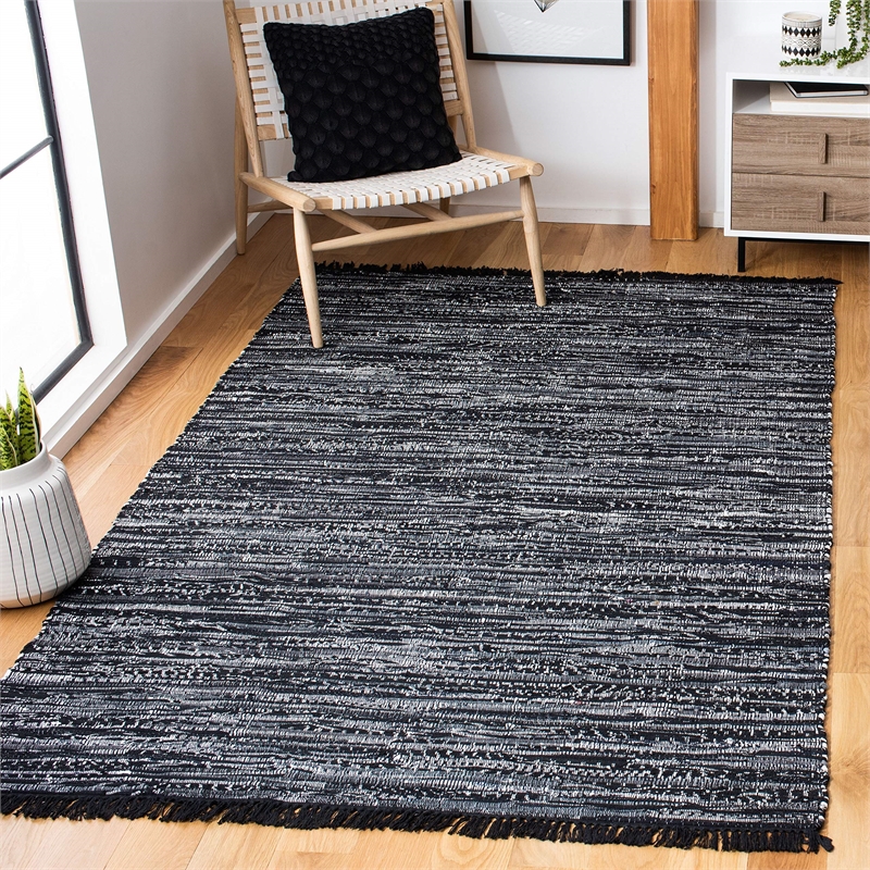 Safavieh Rag 3' X 5' Hand Woven Cotton Rug in Aqua