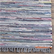 Safavieh Rag 4' Square Hand Woven Cotton Rug in Aqua
