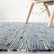 Safavieh Rag 6' X 9' Hand Woven Cotton Rug in Aqua