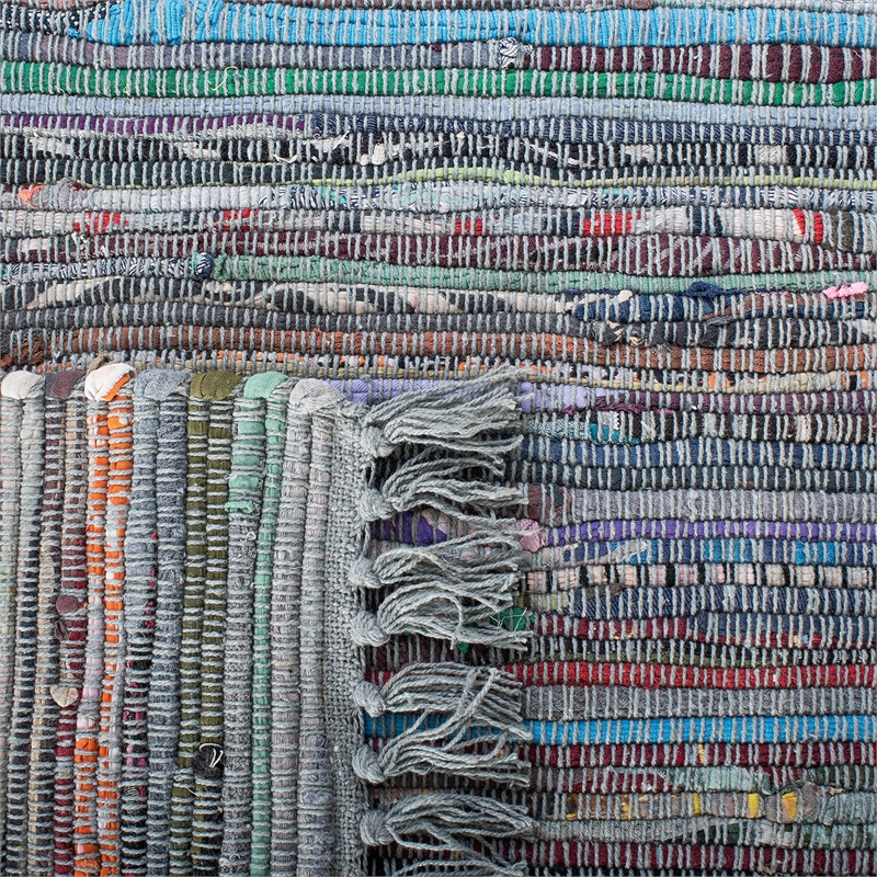 Safavieh Rag 9' X 12' Hand Woven Cotton Rug in Aqua