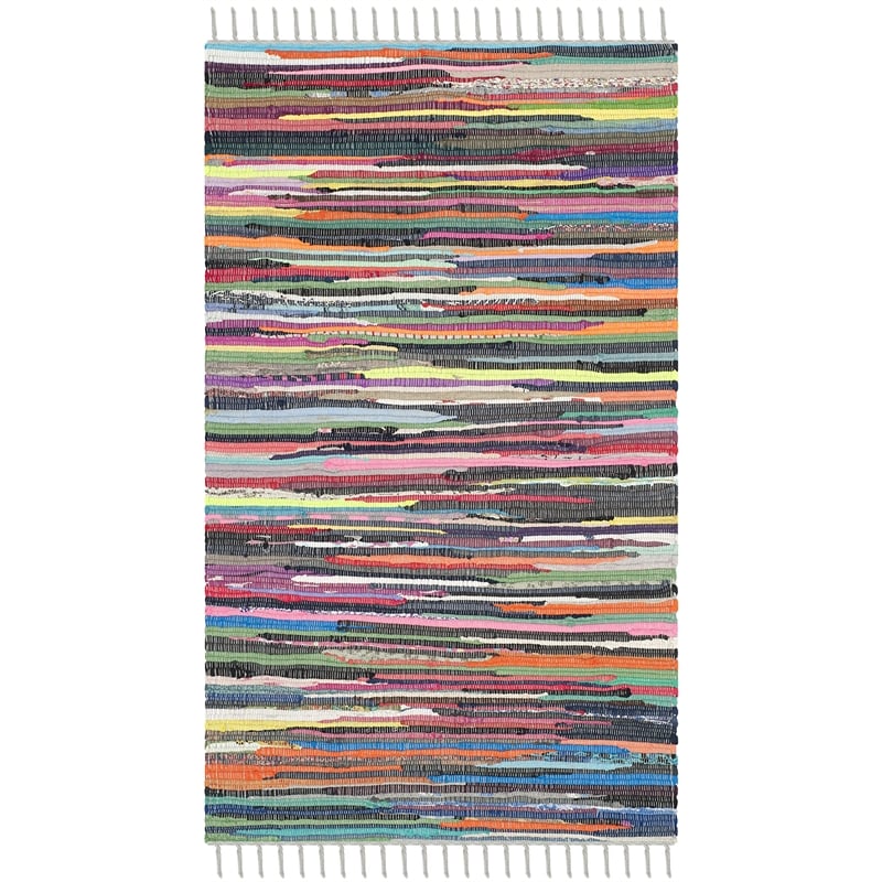 Safavieh Rag 2' X 3' Hand Woven Cotton Rug in Gray