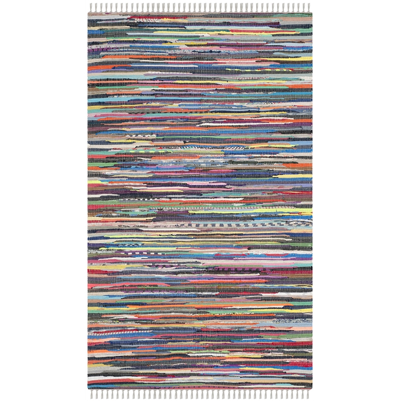 Safavieh Rag 3' X 5' Hand Woven Cotton Rug in Gray