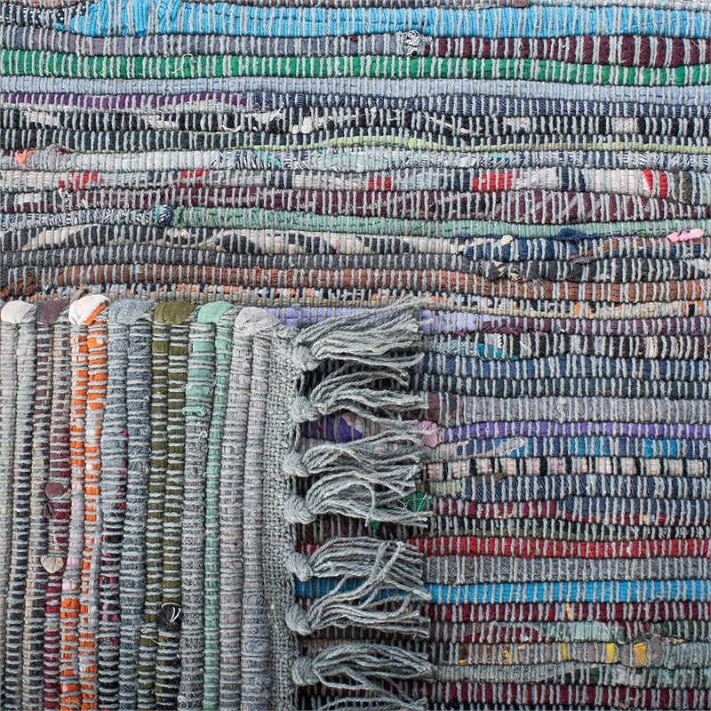 Safavieh Rag 4' X 6' Hand Woven Cotton Rug in Gray