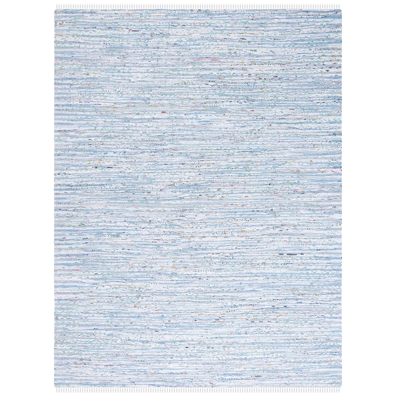 Safavieh Rag 9' X 12' Hand Woven Cotton Rug in Light Blue