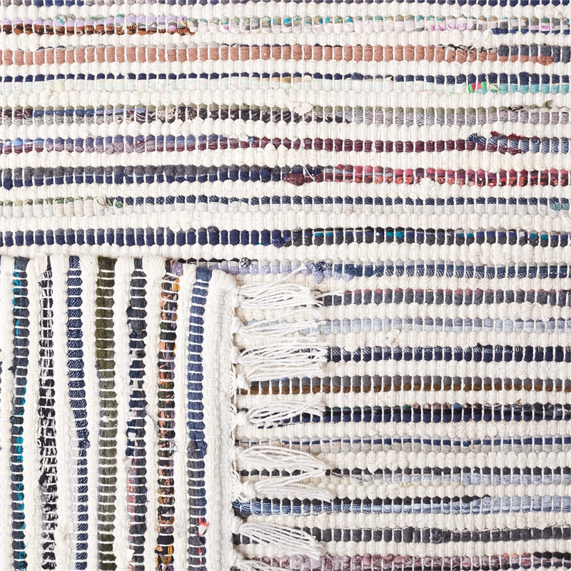 Safavieh Rag 3' X 5' Hand Woven Cotton Rug in Ivory