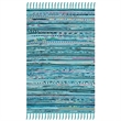 Safavieh Rag 2' X 3' Hand Woven Cotton Rug in Turquoise