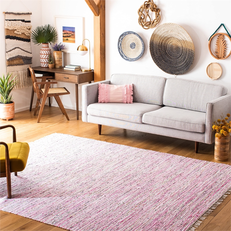 Safavieh Rag 2' X 3' Hand Woven Cotton Rug in Turquoise