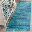 Safavieh Rag 2' X 3' Hand Woven Cotton Rug in Turquoise