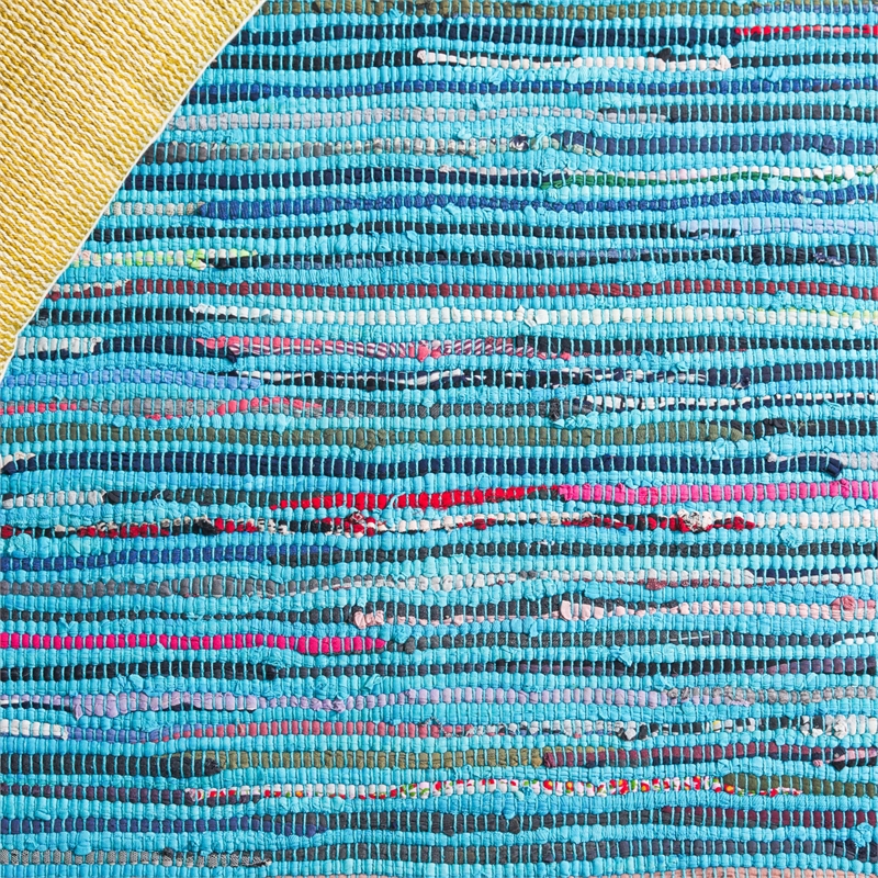 Safavieh Rag 6' X 9' Hand Woven Cotton Rug in Turquoise