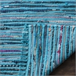 Safavieh Rag 6' X 9' Hand Woven Cotton Rug in Turquoise