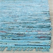 Safavieh Rag 9' X 12' Hand Woven Cotton Rug in Turquoise
