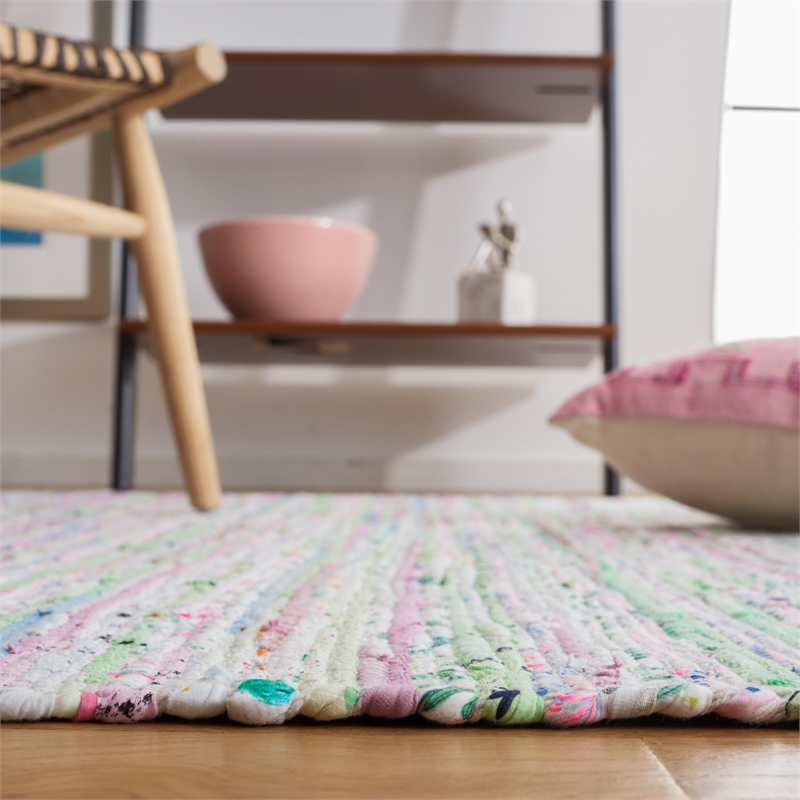Safavieh Rag 9' X 12' Hand Woven Cotton Rug in Light Green