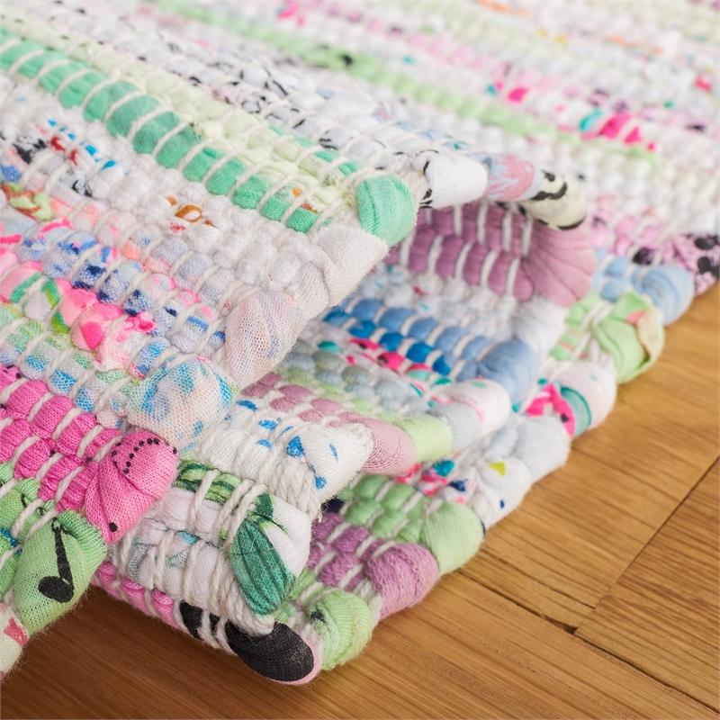 Safavieh Rag 9' X 12' Hand Woven Cotton Rug in Light Green