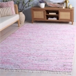 Safavieh Rag 6' X 9' Hand Woven Cotton Rug in Light Pink