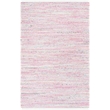 Safavieh Rag 6' X 9' Hand Woven Cotton Rug in Light Pink