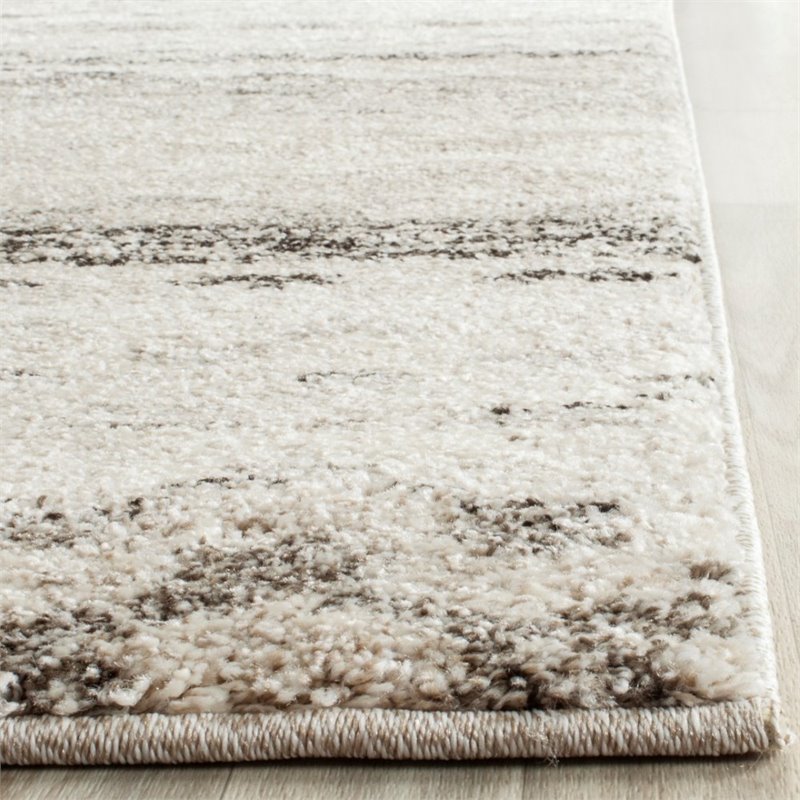 Safavieh Retro 3' X 5' Power Loomed Rug in Cream and Gray