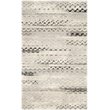 Safavieh Retro 5' X 8' Power Loomed Rug in Cream and Gray