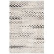 Safavieh Retro 6' Round Power Loomed Rug in Cream and Gray