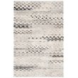 Safavieh Retro 6' Square Power Loomed Rug in Cream and Gray