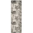 Safavieh Retro 4' X 6' Power Loomed Rug in Cream and Gray