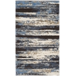 Safavieh Retro 3' X 5' Power Loomed Rug in Cream and Blue