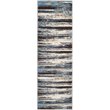 Safavieh Retro 6' Round Power Loomed Rug in Cream and Blue