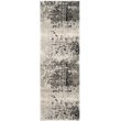 Safavieh Retro 6' Square Power Loomed Rug in Light Gray and Gray