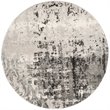 Safavieh Retro 6' Square Power Loomed Rug in Light Gray and Gray