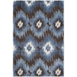 Safavieh Retro 3' X 5' Power Loomed Rug in Dark Brown and Blue