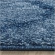 Safavieh Retro 6' Round Power Loomed Rug in Blue and Dark Blue