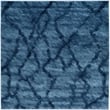 Safavieh Retro 6' Square Power Loomed Rug in Blue and Dark Blue